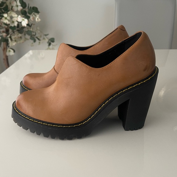 Dr. Martens CORDELIA Leather Slip On Chunky Booties EUC 90s Y2K - Picture 2 of 9